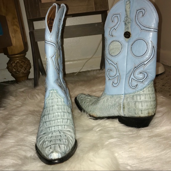 🌟 REAL ALLIGATOR SKIN LEATHER Boots // Dos de Oro - Picture 3 of 5
